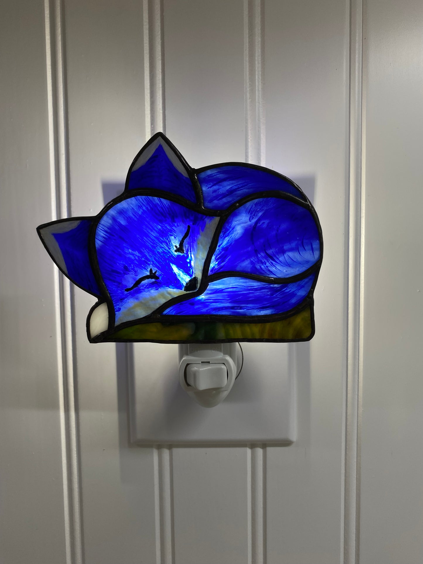 Sleeping Blue Fox 2 Nightlight