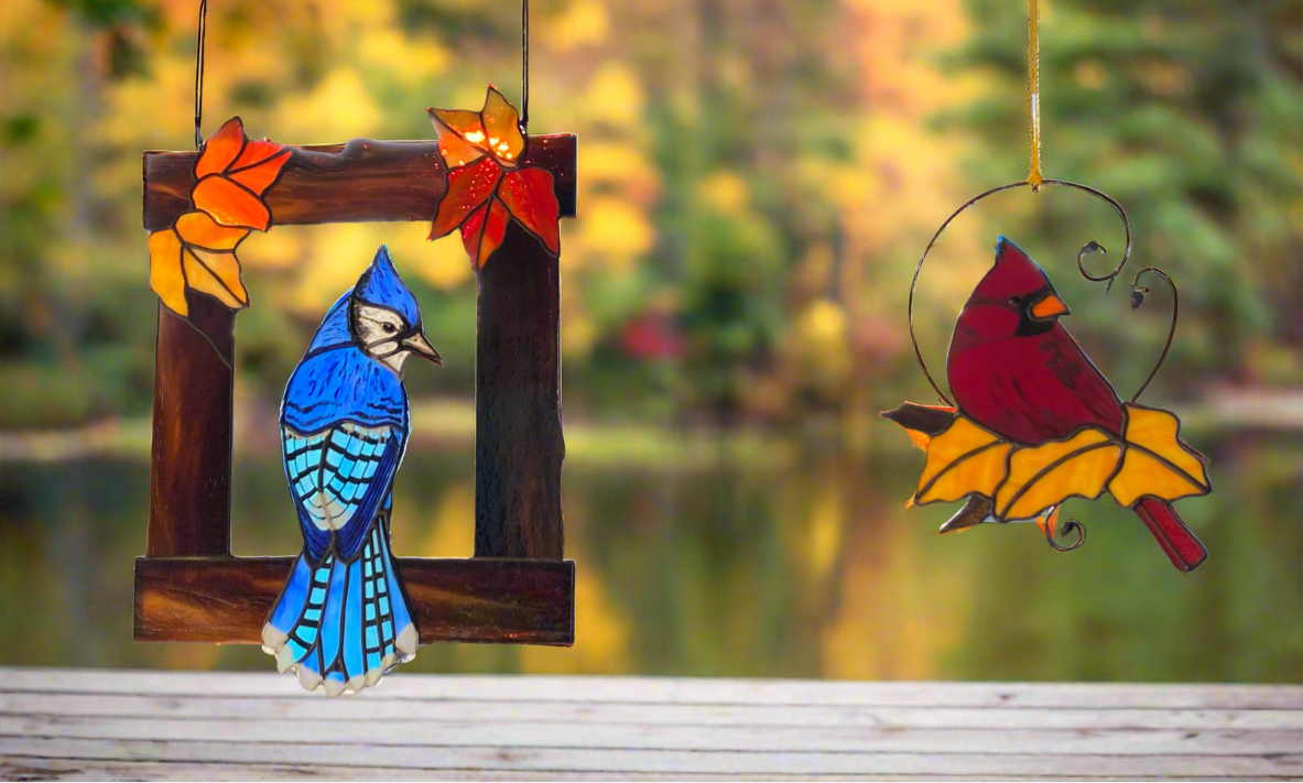 Autumn Cabin Blue Jay