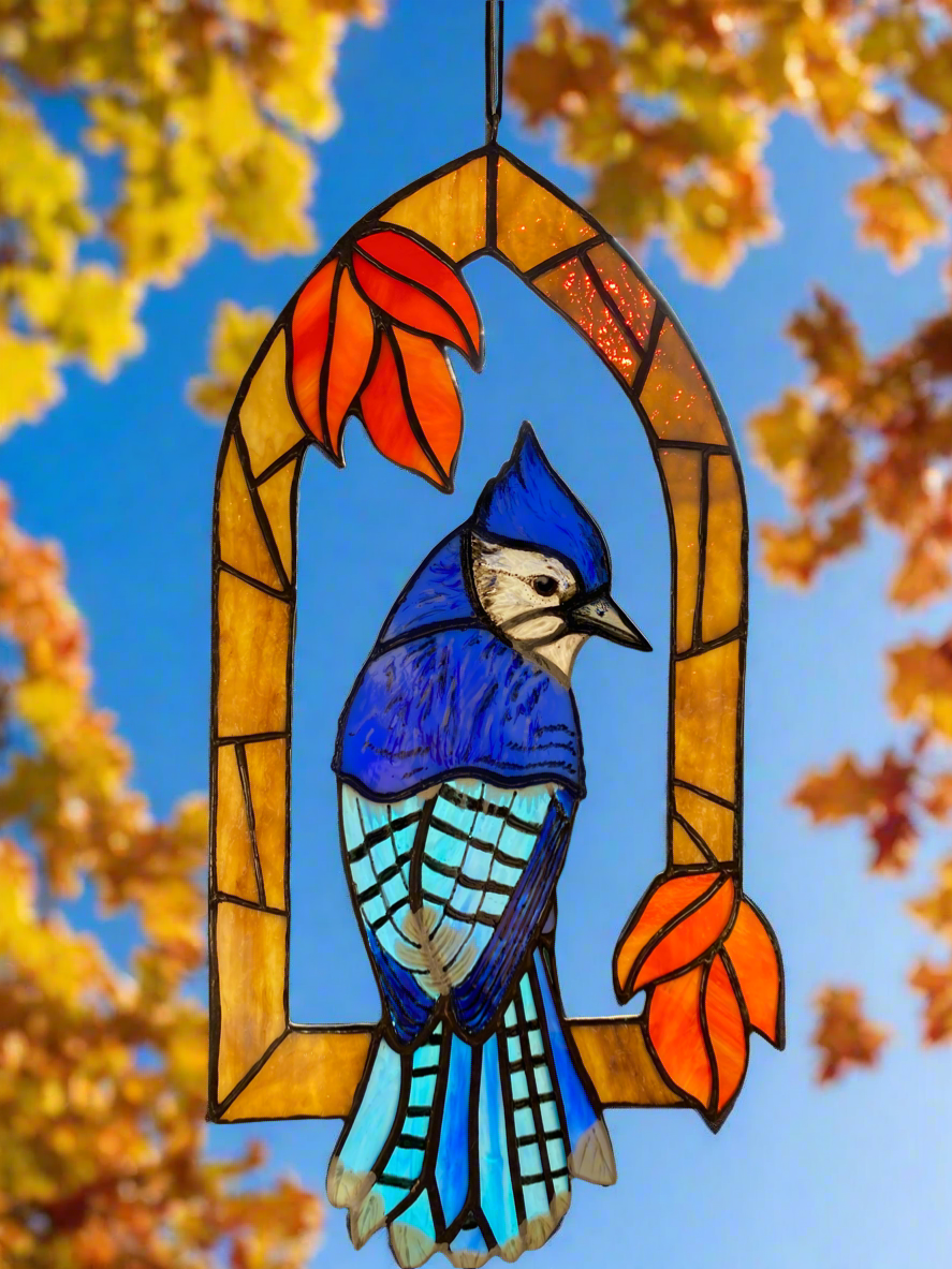 Autumn Cathedral Blue Jay