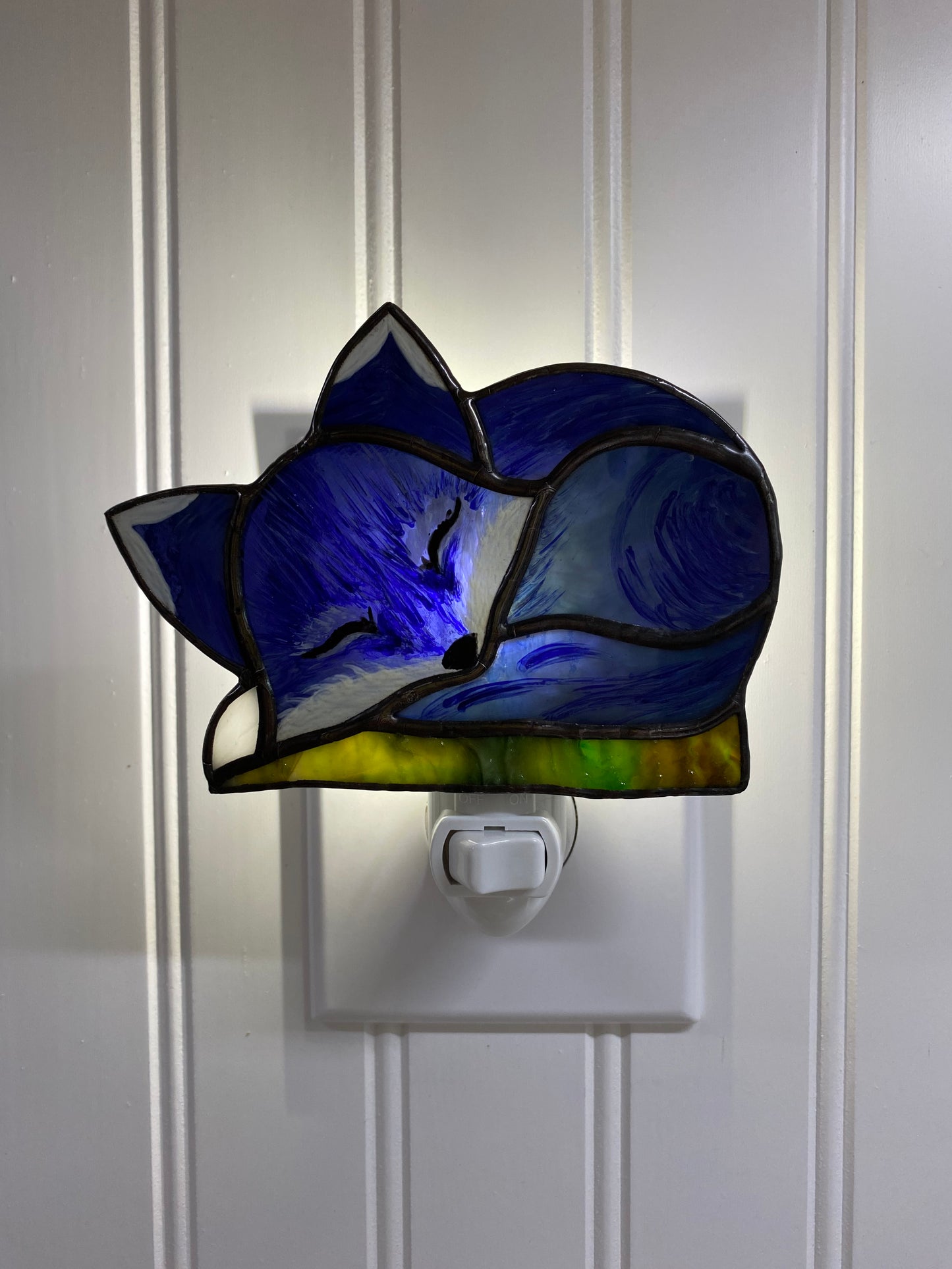 Sleeping Blue Fox Nightlight