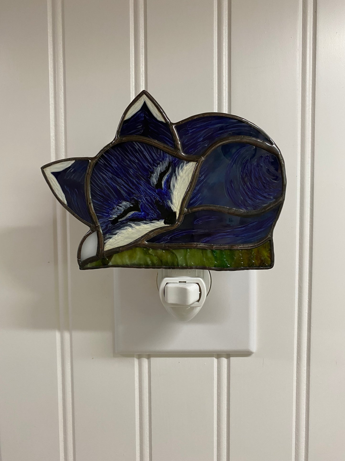 Sleeping Blue Fox Nightlight