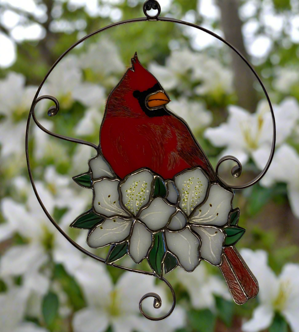 Cardinal 1 with Azaleas