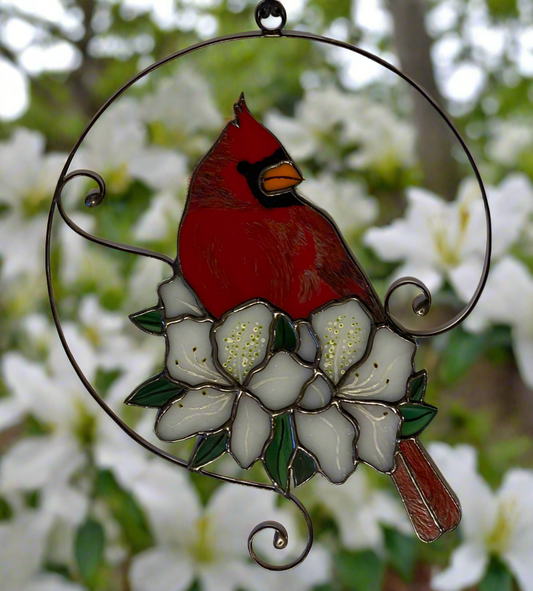 Cardinal 1 with Azaleas