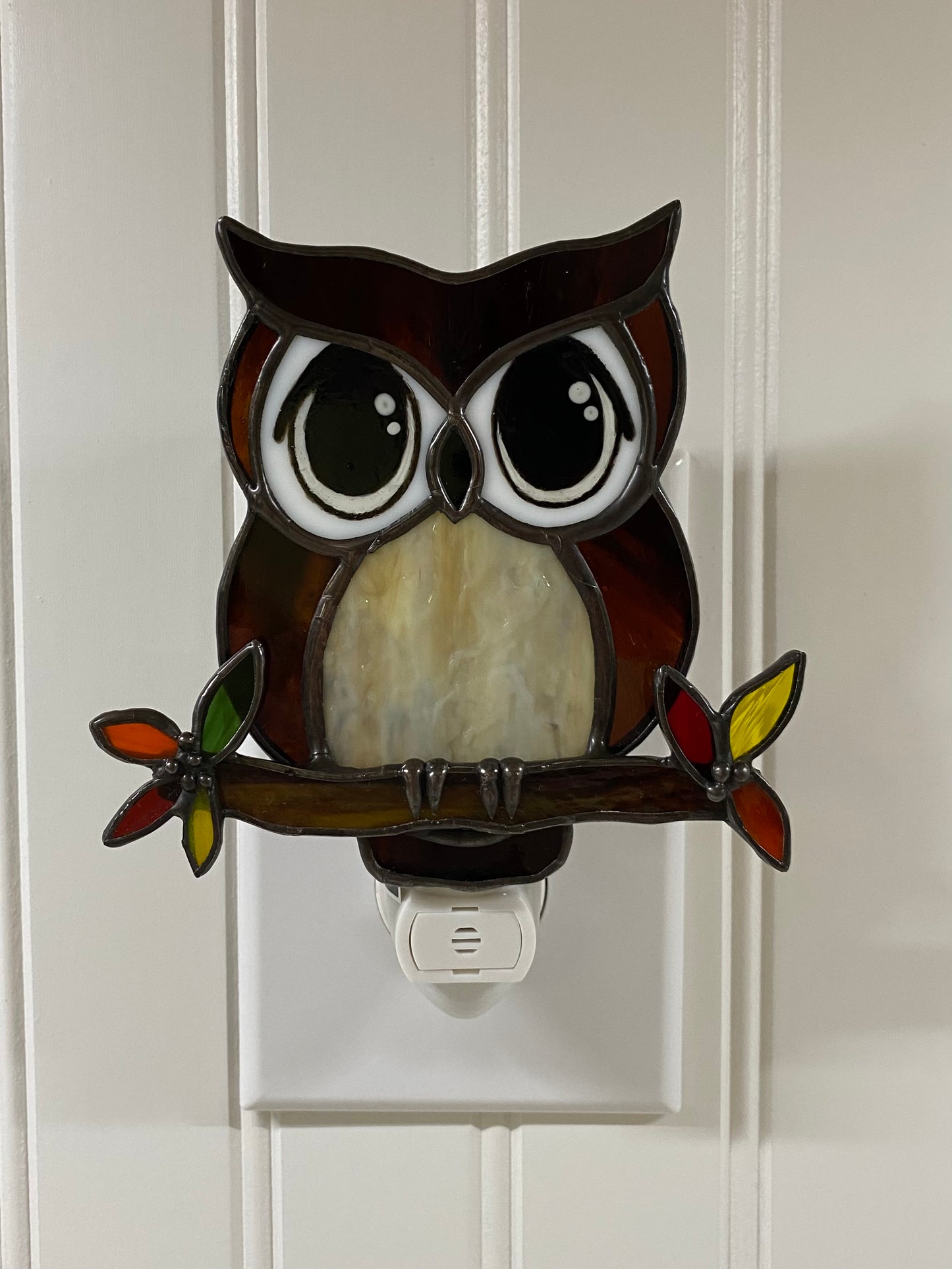 Autumn Baby Owl Night Light