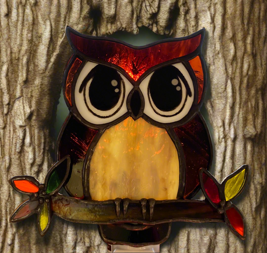 Autumn Baby Owl Night Light