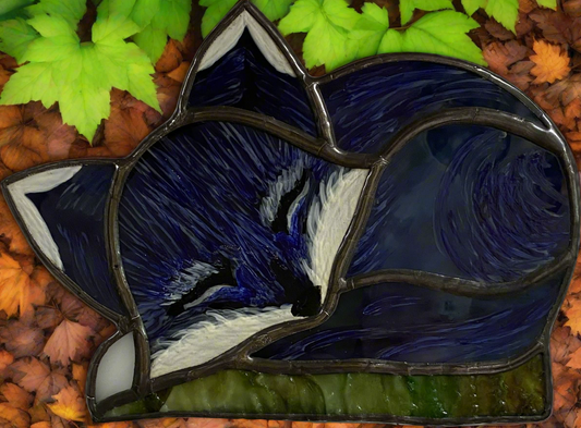 Sleeping Blue Fox Nightlight