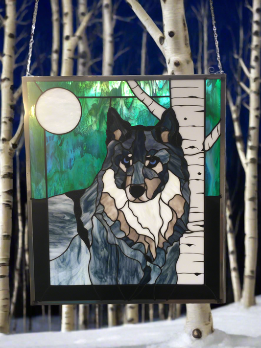 Lonely Blue Wolf