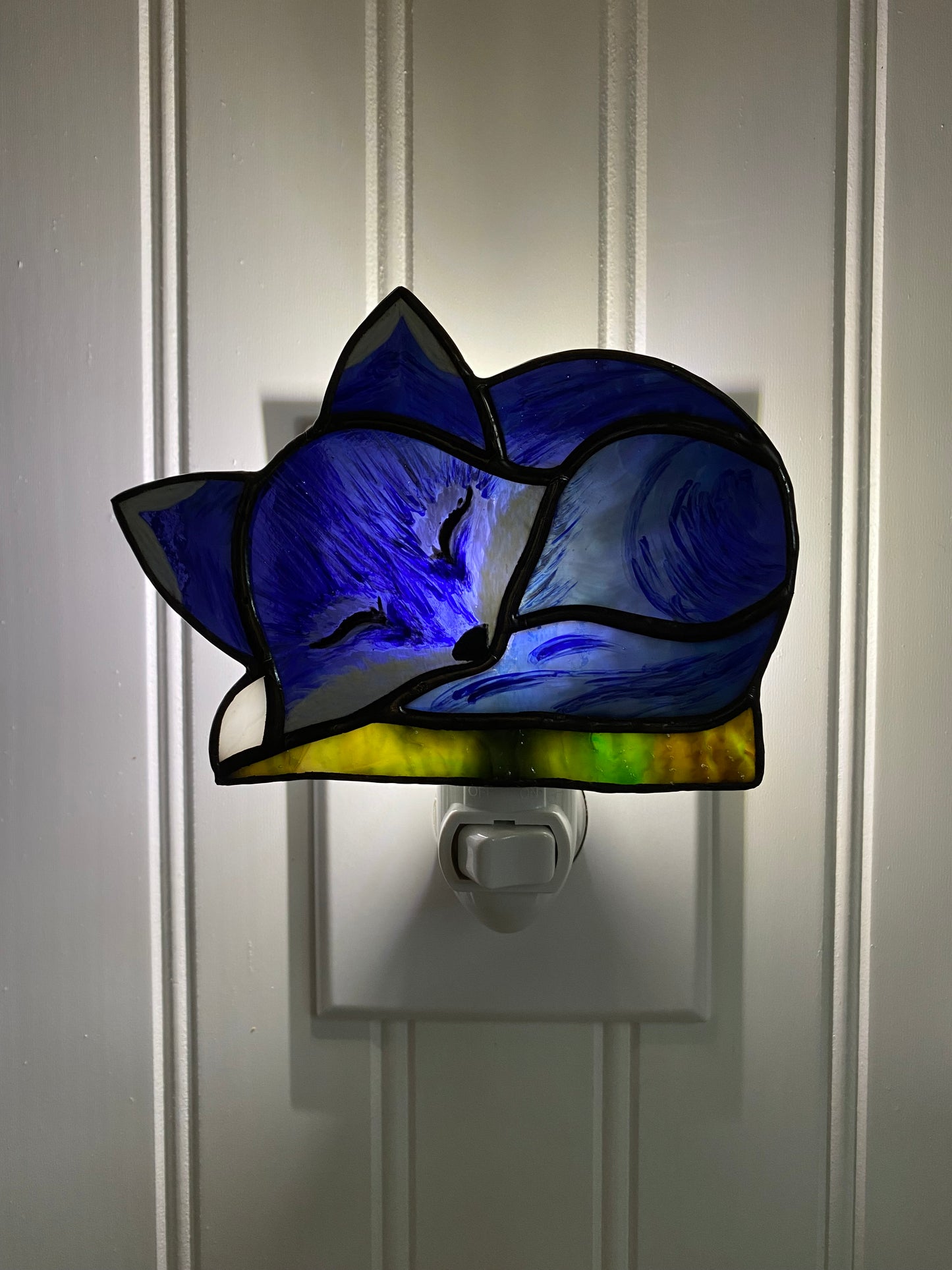 Sleeping Blue Fox Nightlight