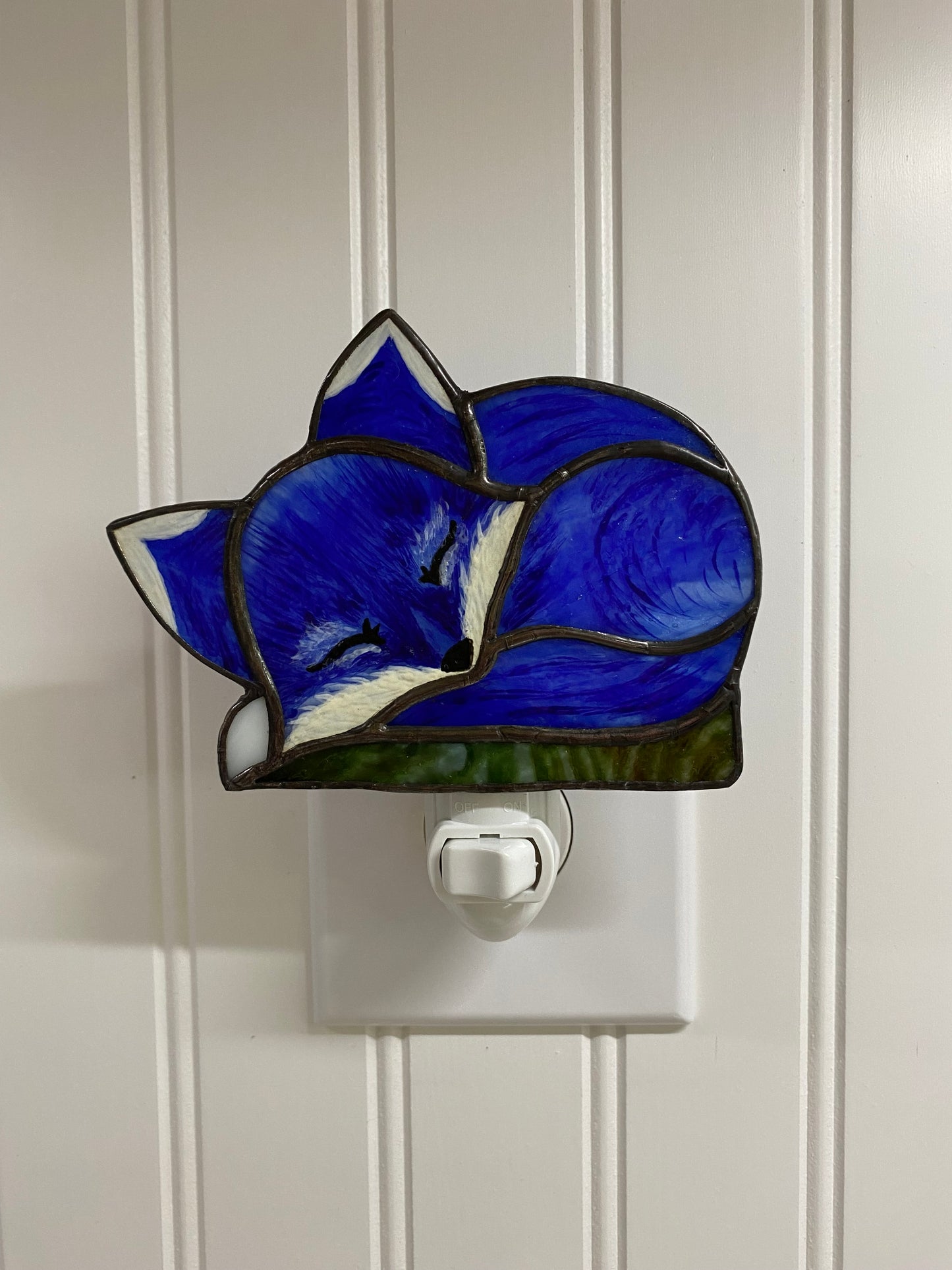 Sleeping Blue Fox 2 Nightlight