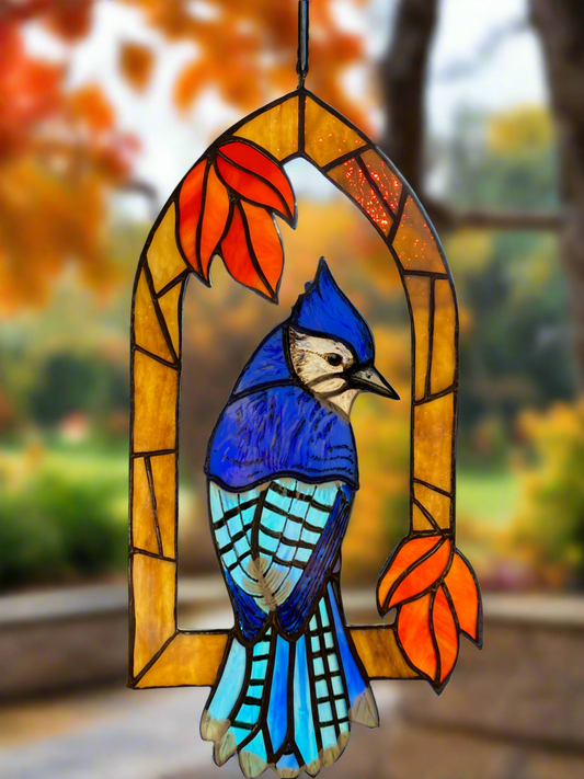 Autumn Cathedral Blue Jay