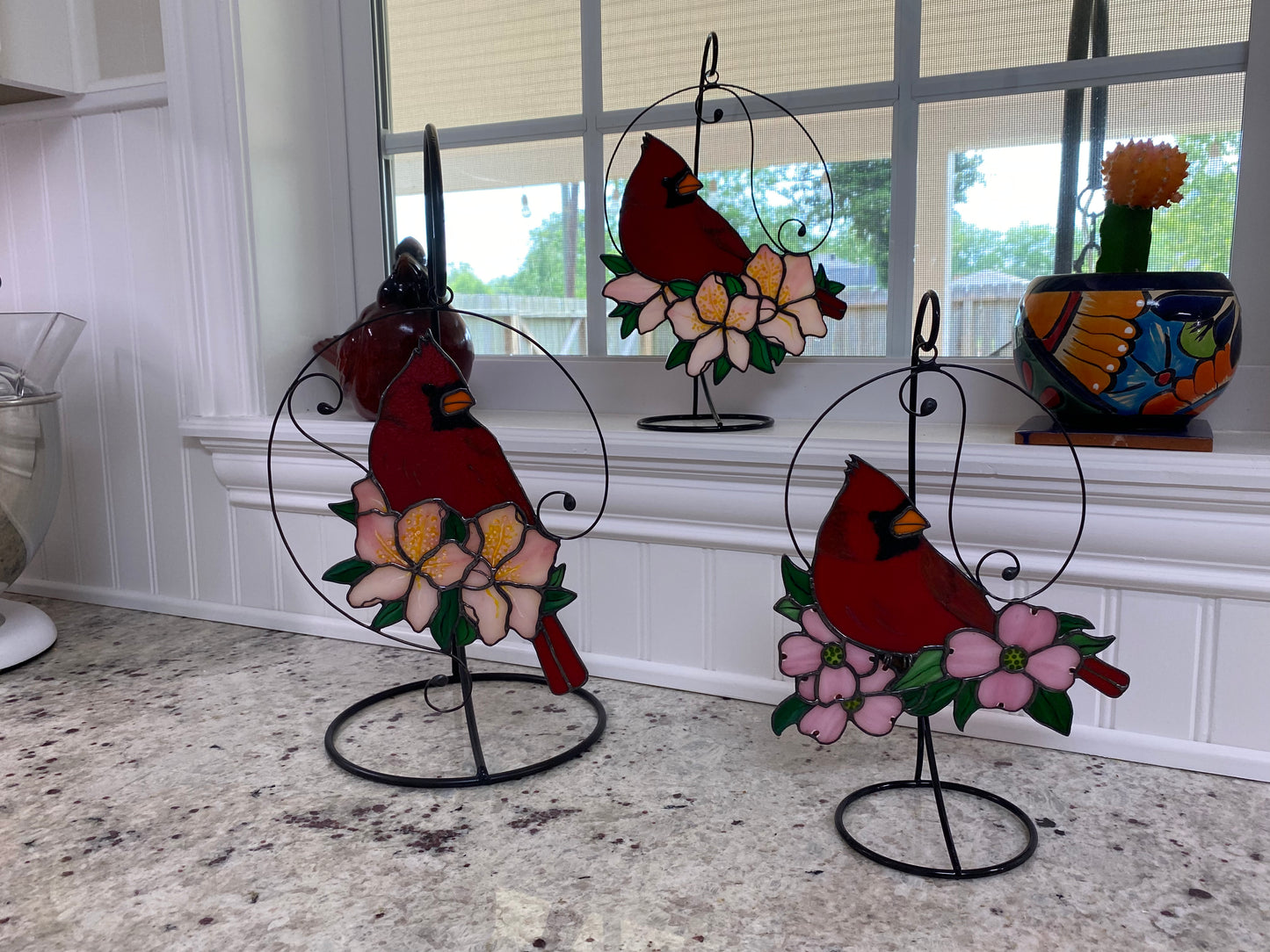 Cardinal and Dogwood Blossoms