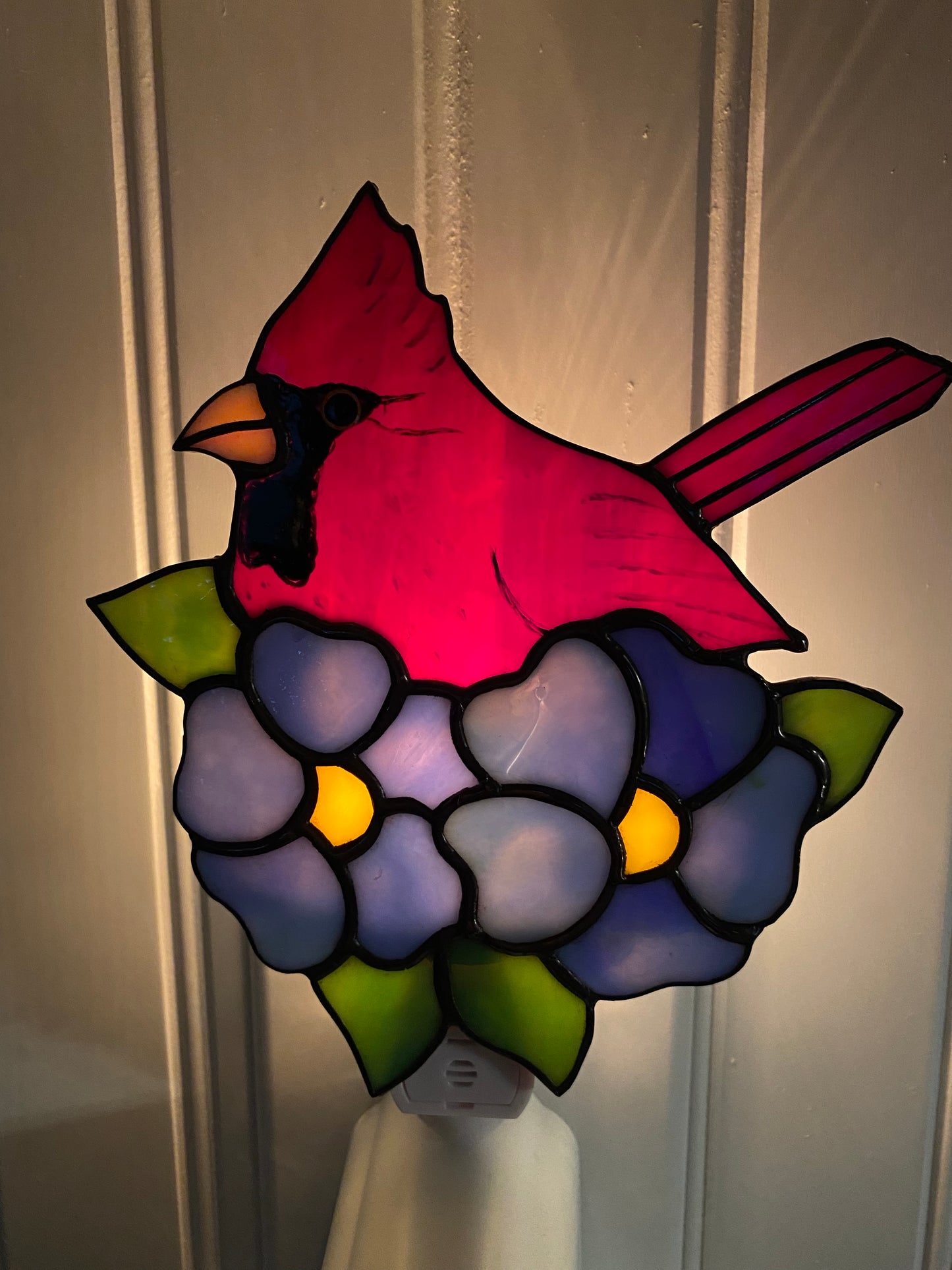 Cardinal in Blossoms Nightlight