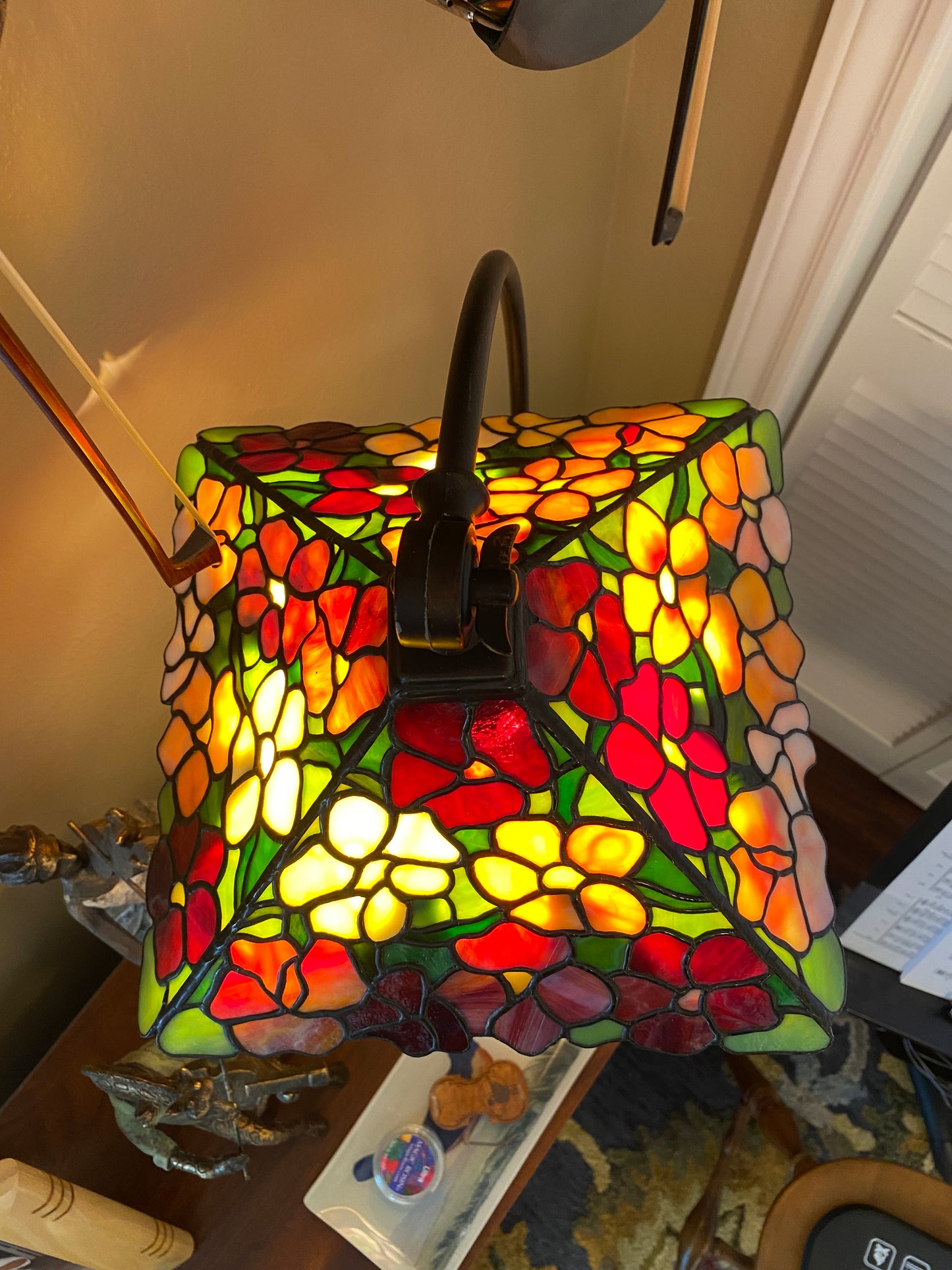 Nasturtium Birdhouse Lamp