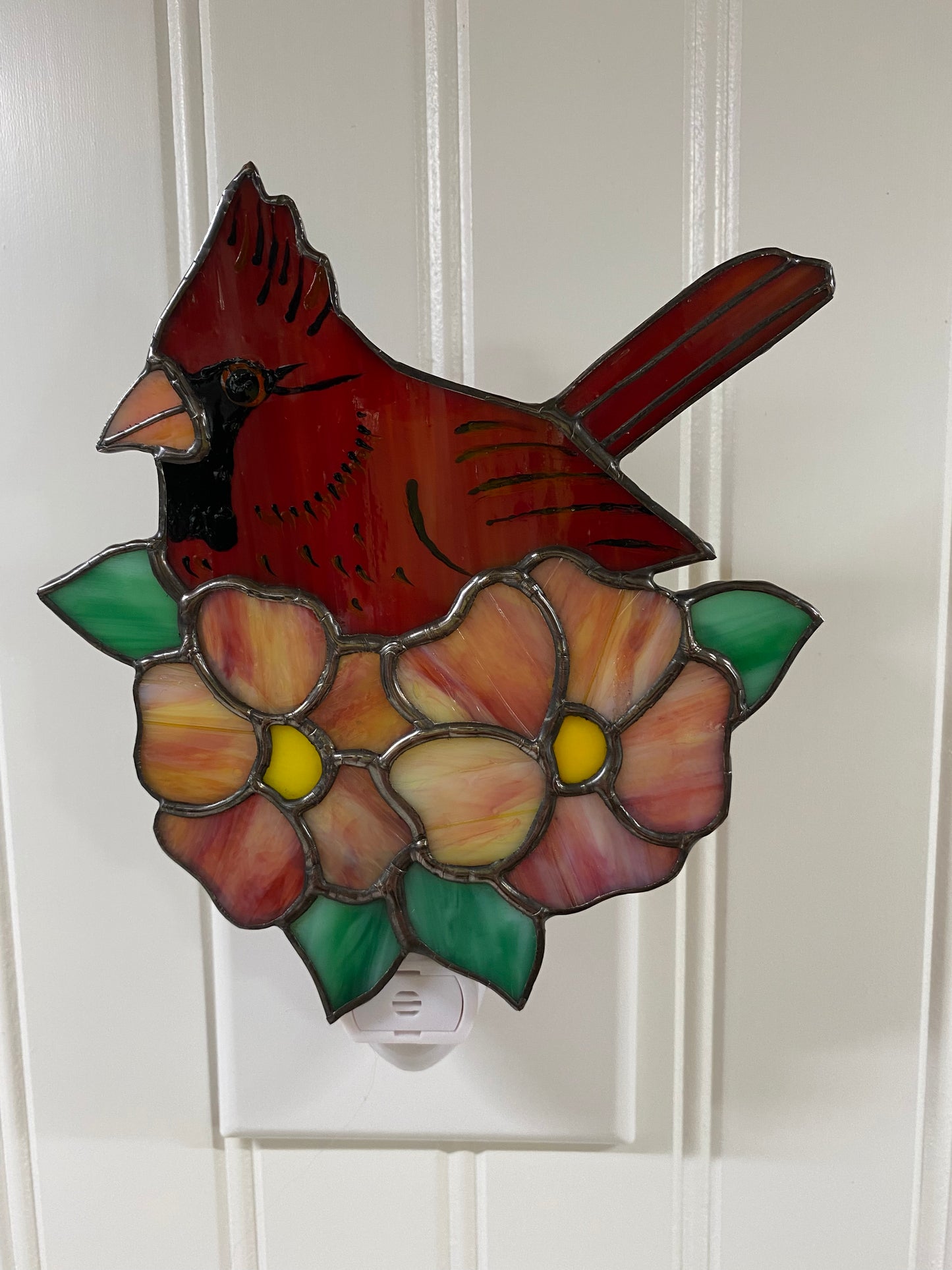 Cardinal in Blossoms Nightlight