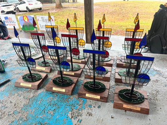 Custom Stained Glass Trophy