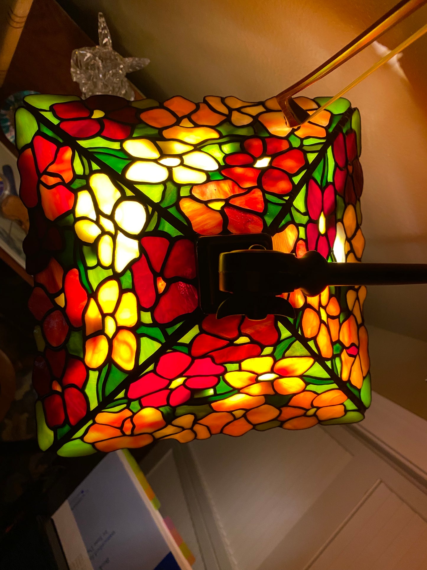 Nasturtium Birdhouse Lamp