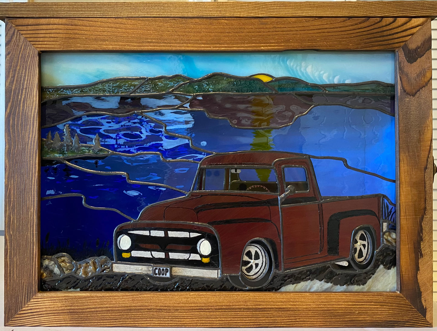 Old Ford Truck Light Box