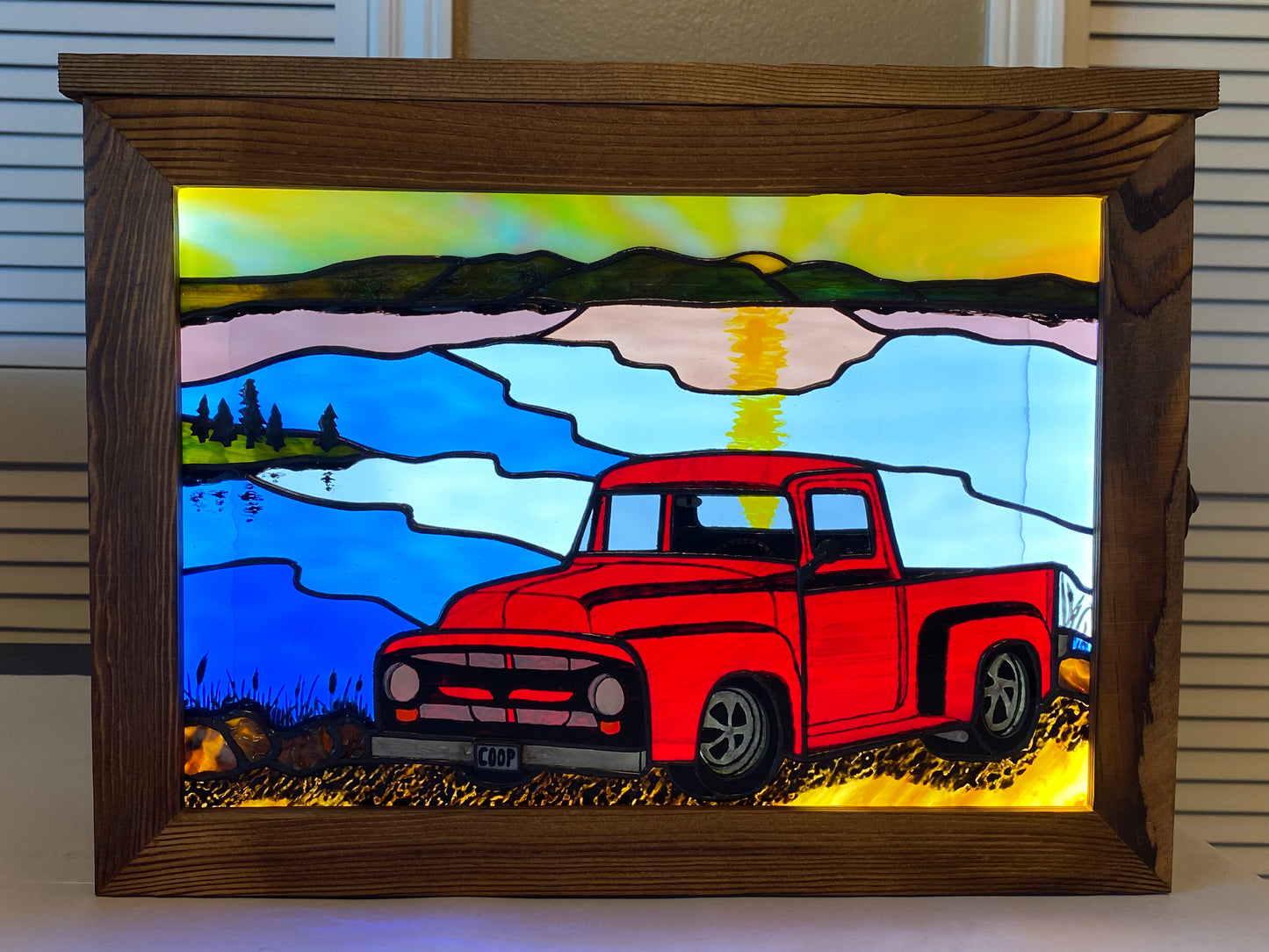 Old Ford Truck Light Box