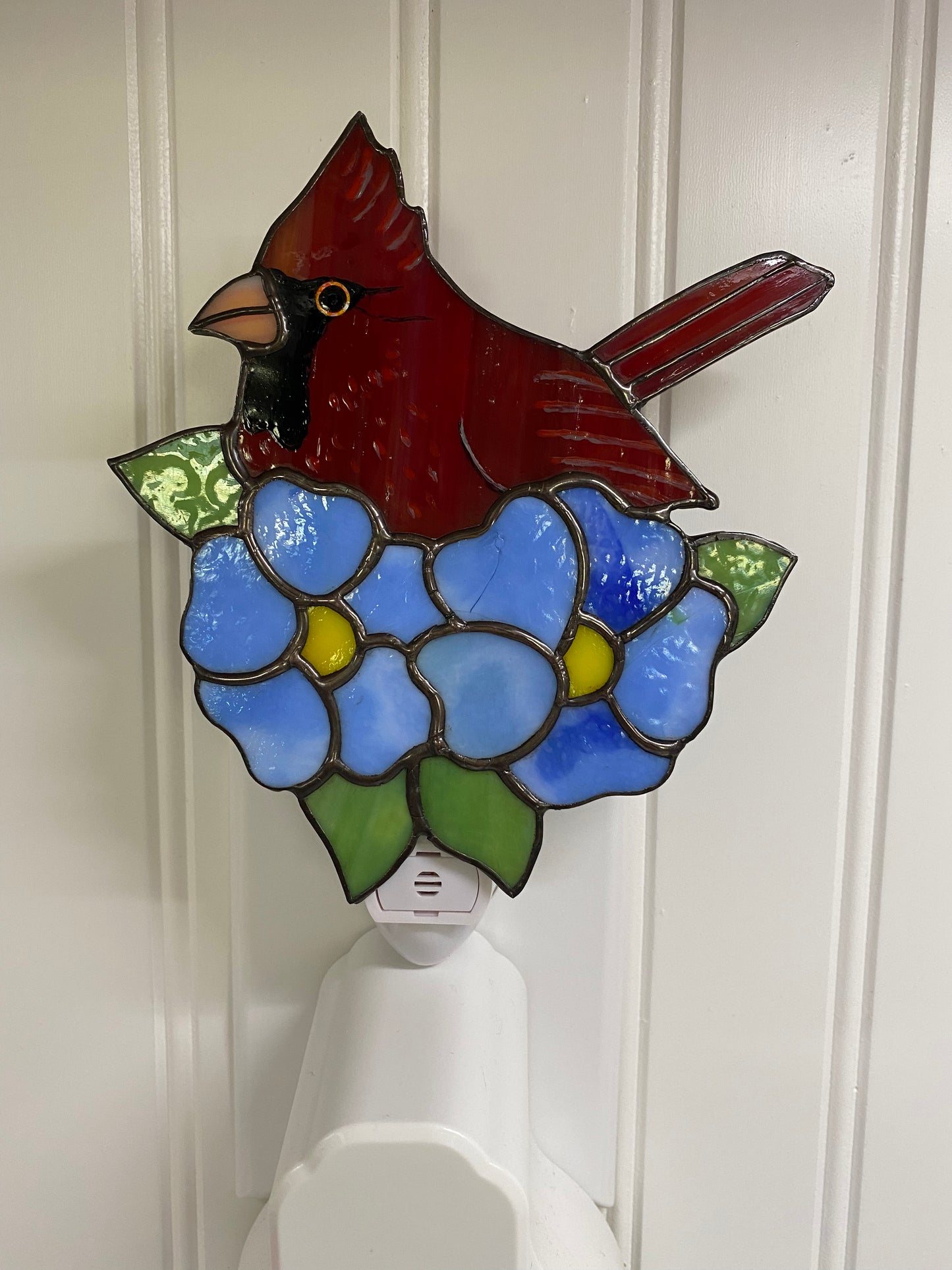 Cardinal in Blossoms Nightlight